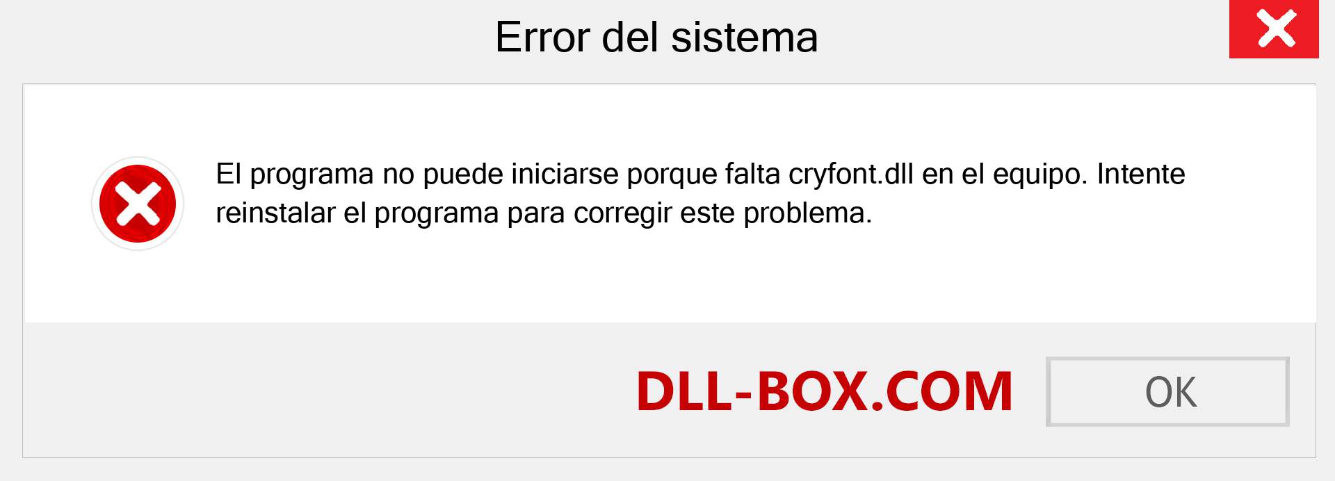 ¿Falta el archivo cryfont.dll ?. Descargar para Windows 7, 8, 10 - Corregir cryfont dll Missing Error en Windows, fotos, imágenes